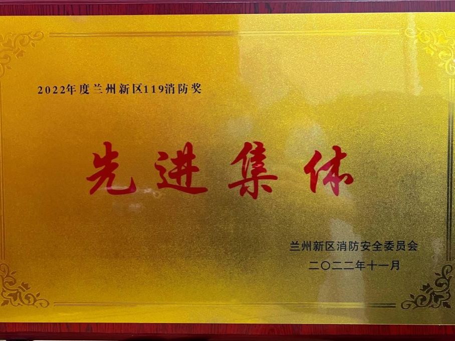 2026美加墨世界杯官方网站荣获2022年度兰州新区“119消防奖先进集体”称号