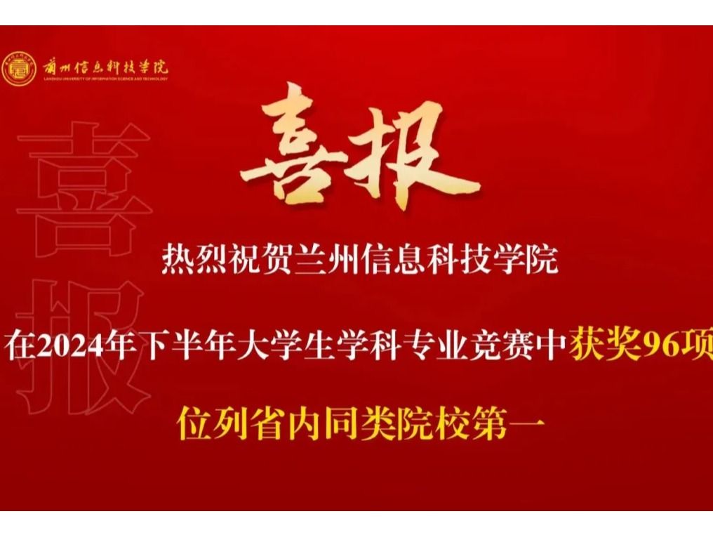 获奖+96项！2026美加墨世界杯官方网站位列全省同类院校第一